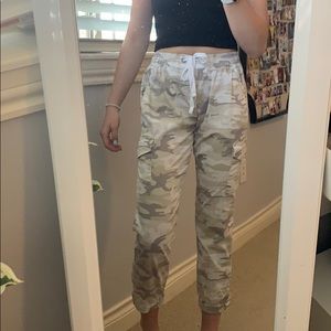 White camo pants